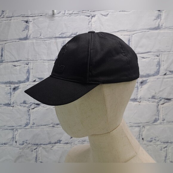 Saint Laurent Hat Baseball Cap Black Logo SL Initials Made in Italy Size 57 cm